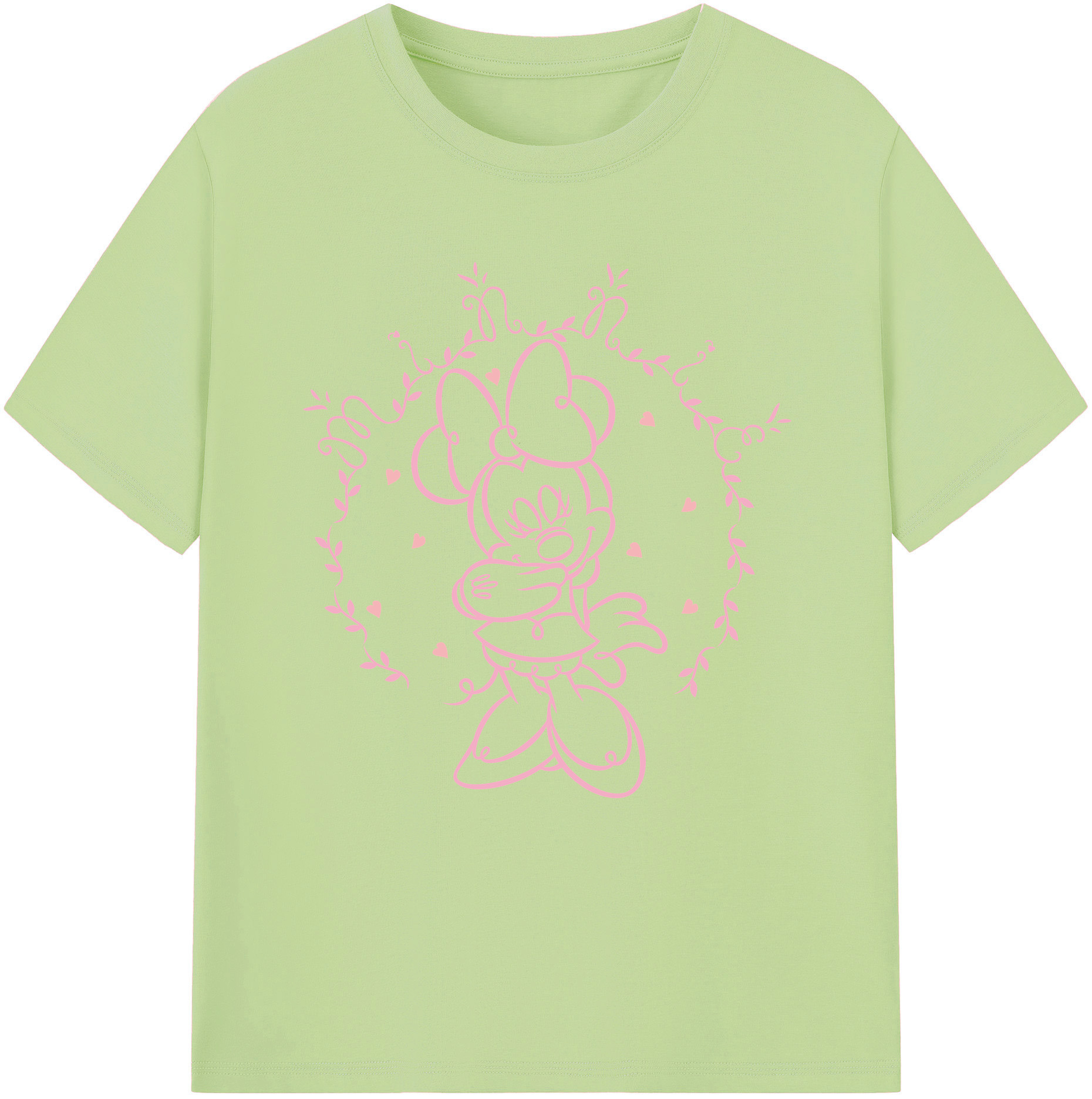 （画像用） ミッキーマウス Mickey Mouse 綿100％半袖Tシャツ（フロントプリント）